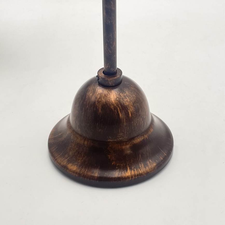 Candeeiro suspenso RETRO 2xE27/60W/230V cobre/pátina