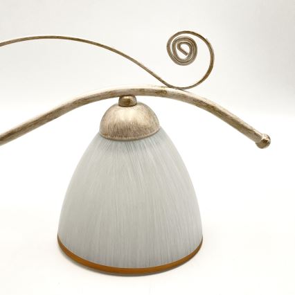 Candeeiro suspenso RETRO 2xE27/60W/230V dourado/pátina