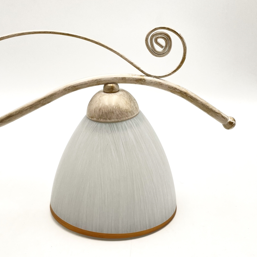 Candeeiro suspenso RETRO 2xE27/60W/230V dourado/pátina