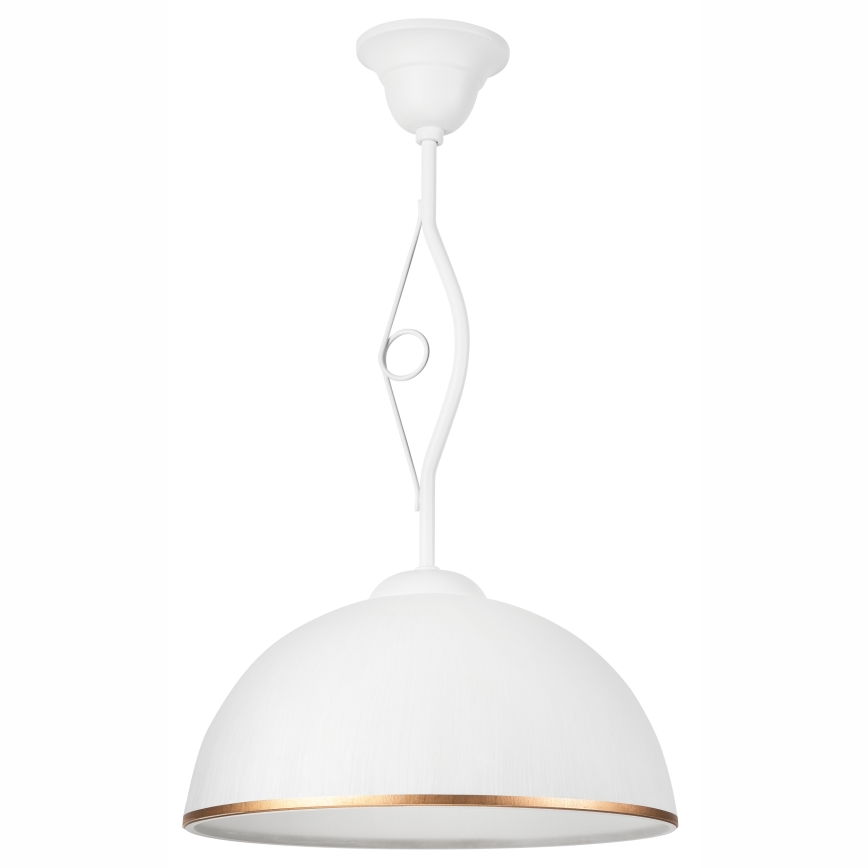 Candeeiro suspenso RETRO II 1xE27/60W/230V branco