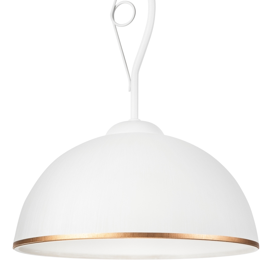 Candeeiro suspenso RETRO II 1xE27/60W/230V branco