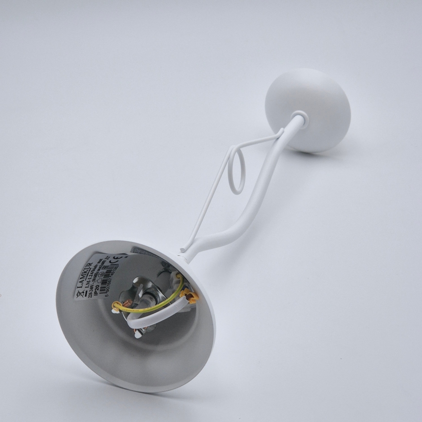 Candeeiro suspenso RETRO II 1xE27/60W/230V branco