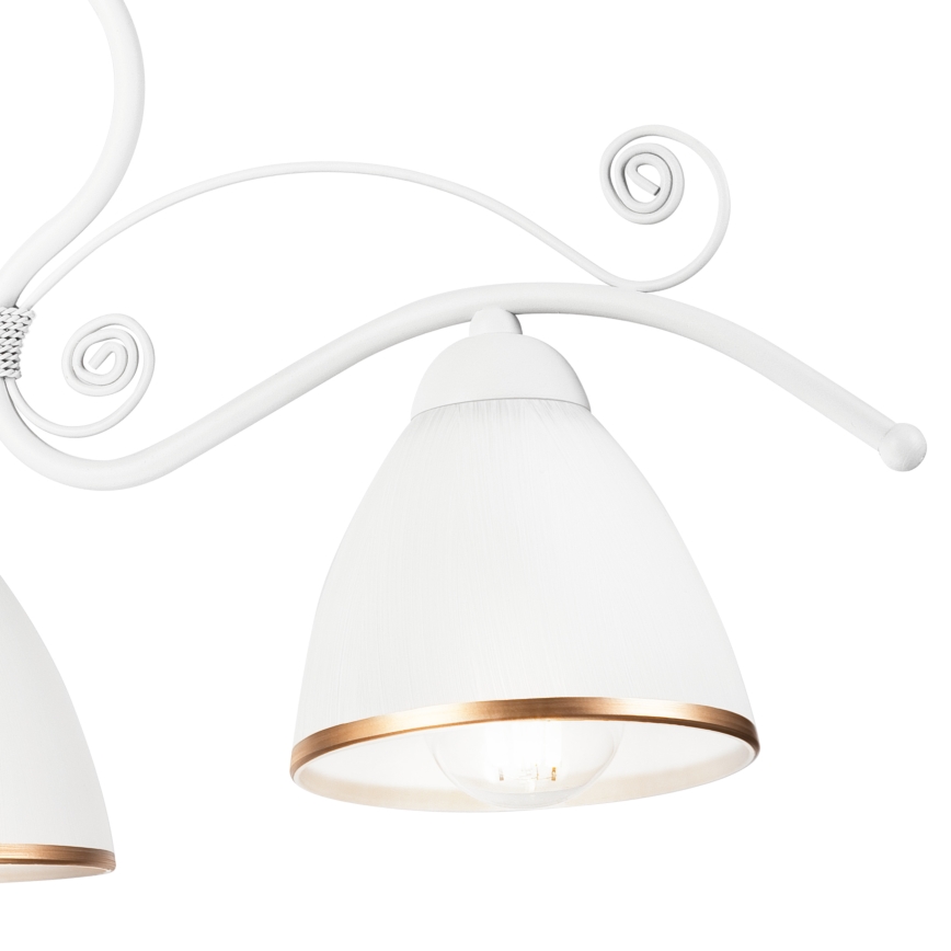 Candeeiro suspenso RETRO II 3xE27/60W/230V branco