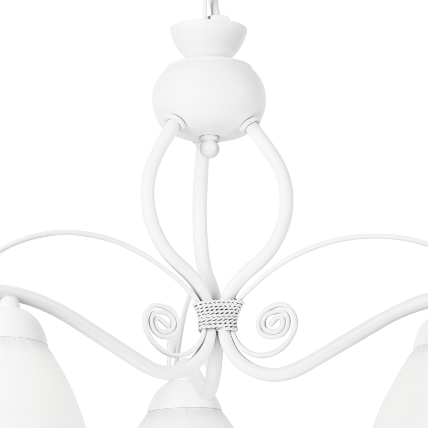 Candeeiro suspenso RETRO II 3xE27/60W/230V branco