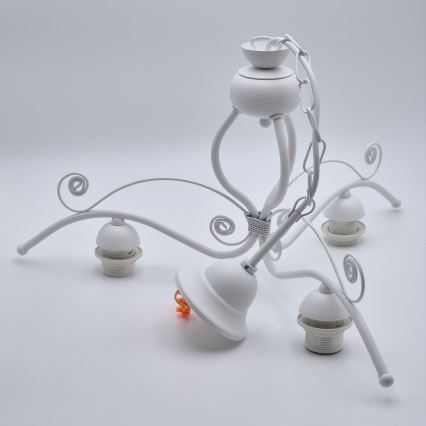 Candeeiro suspenso RETRO II 3xE27/60W/230V branco