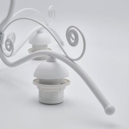Candeeiro suspenso RETRO II 3xE27/60W/230V branco