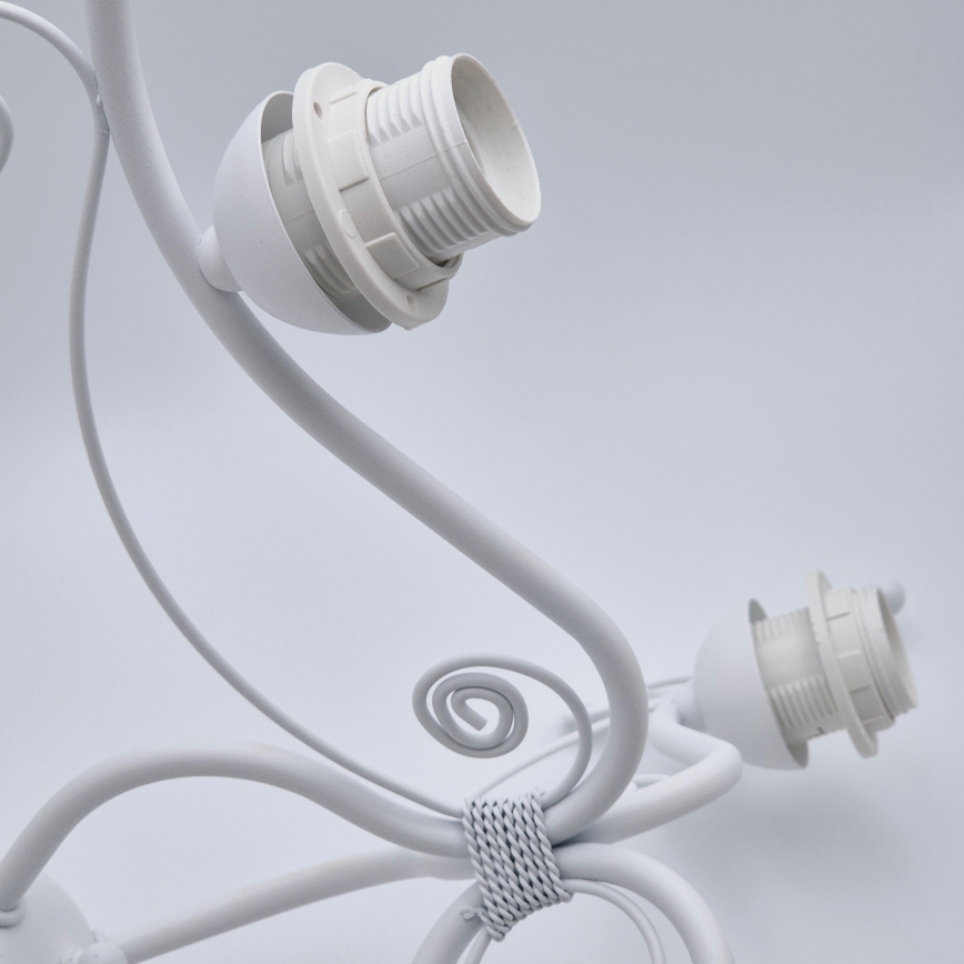 Candeeiro suspenso RETRO II 3xE27/60W/230V branco