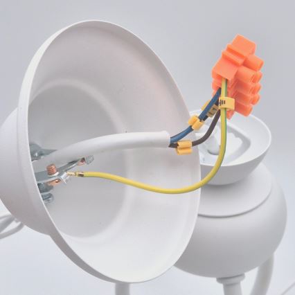 Candeeiro suspenso RETRO II 3xE27/60W/230V branco