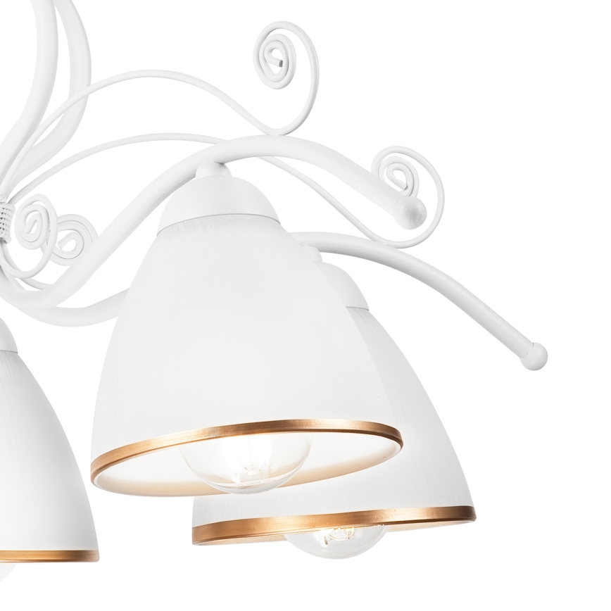 Candeeiro suspenso RETRO II 5xE27/60W/230V branco