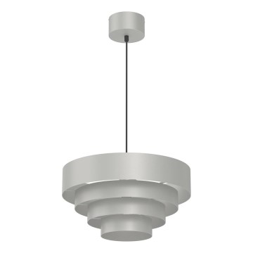 Candeeiro suspenso RINGS 1xE27/15W/230V cromado brilhante