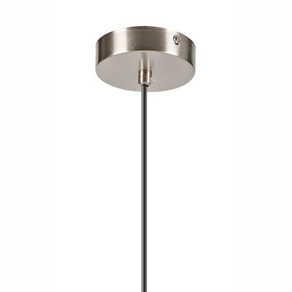 Candeeiro suspenso ROLLO 1xE14/5W/230V cromado mate/fumado