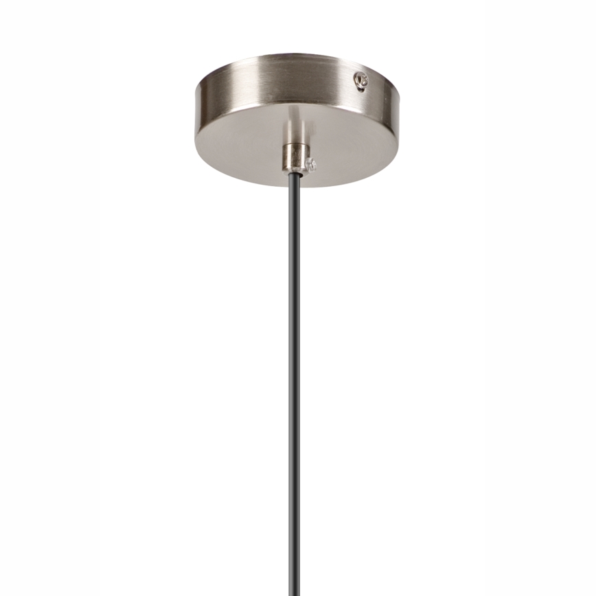 Candeeiro suspenso ROLLO 1xE14/5W/230V cromado mate/fumado