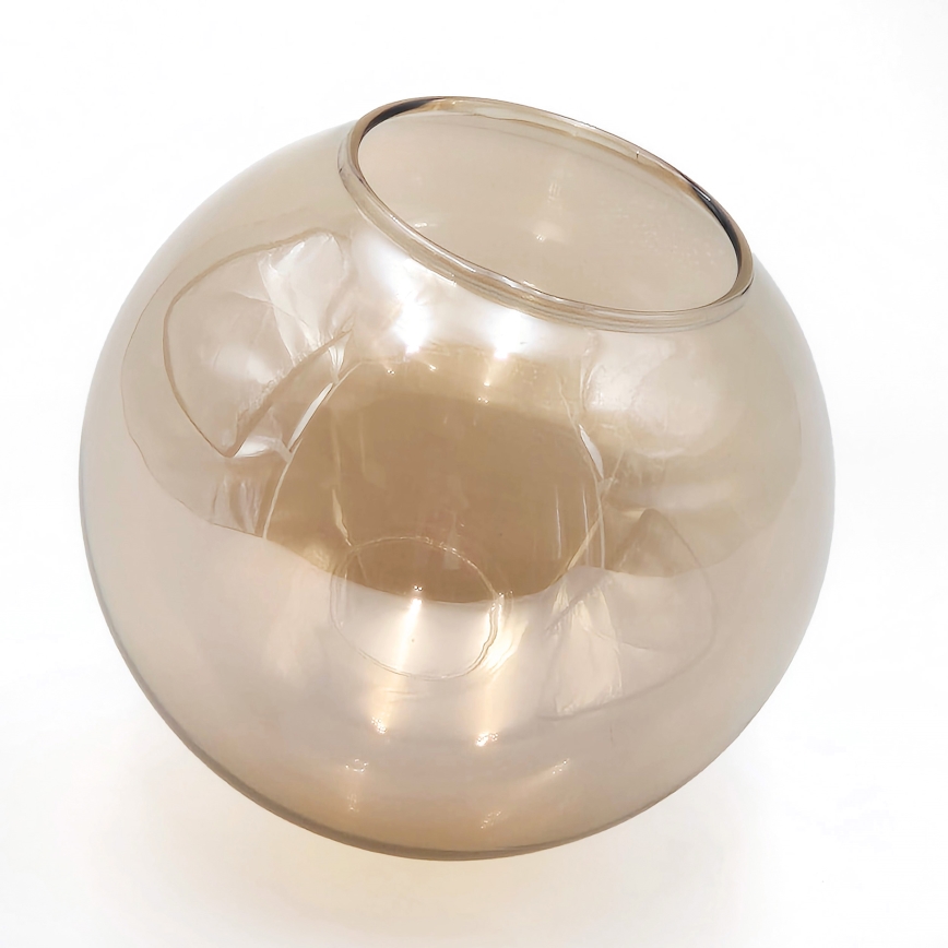 Candeeiro suspenso ROLLO 1xE14/5W/230V dourado/fumado bege