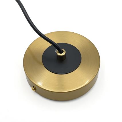 Candeeiro suspenso ROLLO 1xE14/5W/230V dourado/fumado bege