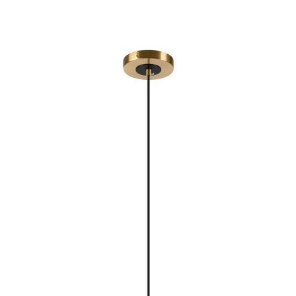 Candeeiro suspenso ROLLO 3xE14/5W/230V dourado/fumado bege