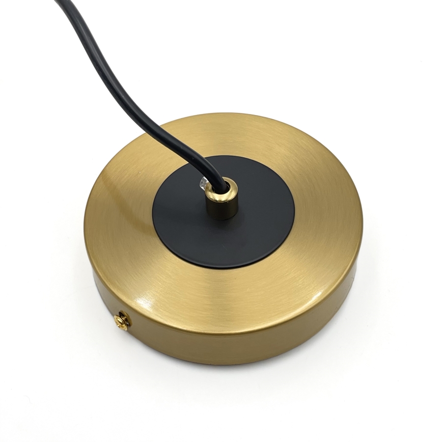 Candeeiro suspenso ROLLO 3xE14/5W/230V dourado/fumado bege