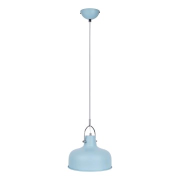 Candeeiro suspenso ROMI 1xE27/40W/230V azul