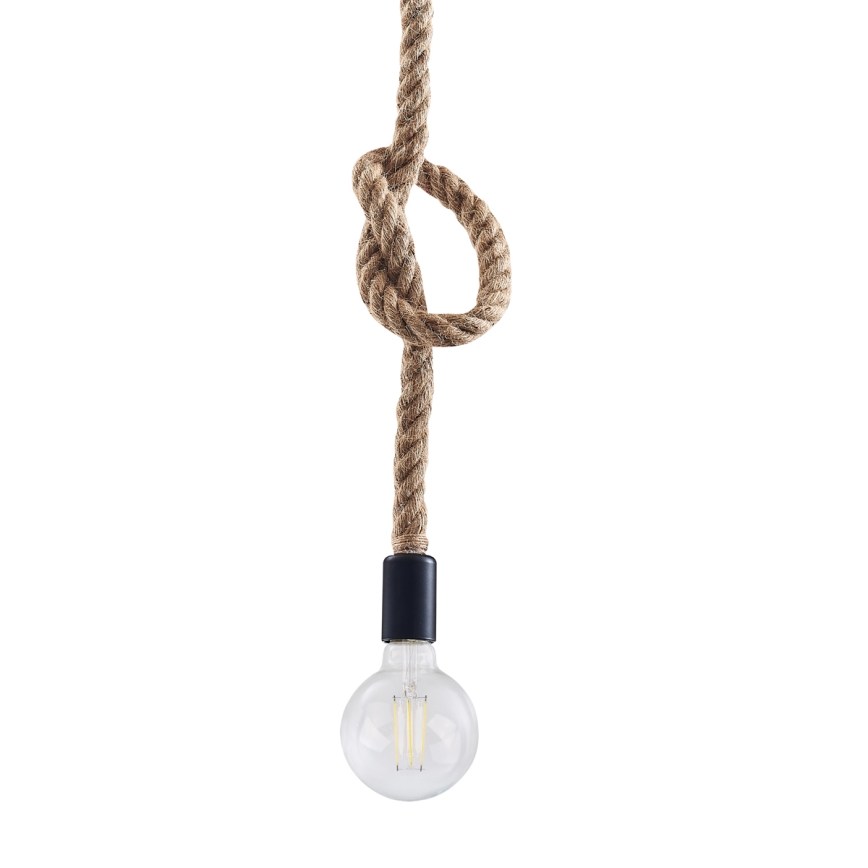 Candeeiro suspenso ROPE 1xE27/12W/230V