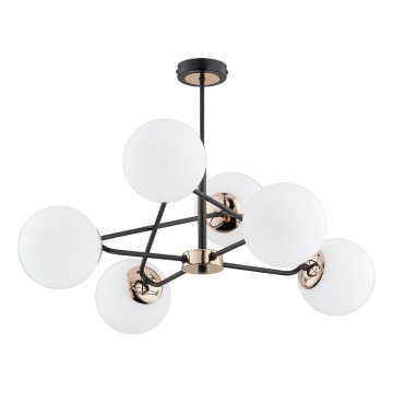 Candeeiro suspenso SAGITO 6xE14/10W/230V dourado