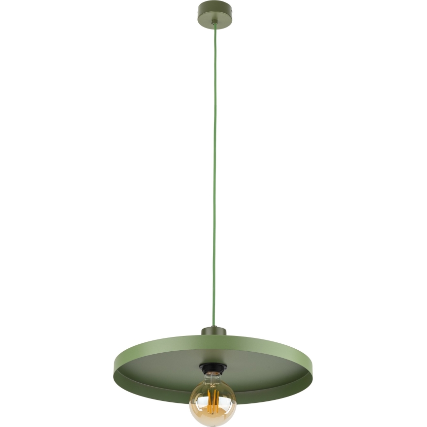 Candeeiro suspenso SILA 1xE27/15W/230V diâmetro 40 cm verde