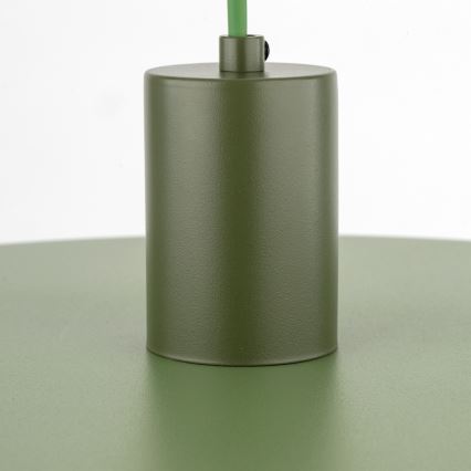 Candeeiro suspenso SILA 1xE27/15W/230V diâmetro 40 cm verde