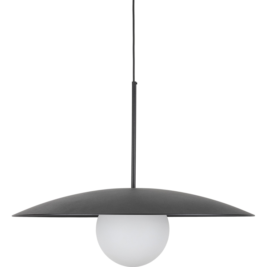 Candeeiro suspenso SLATE 1xE27/15W/230V diâmetro 65 cm preto