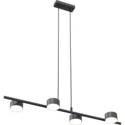 Candeeiro suspenso SORA 4xGX53/12W/230V preto