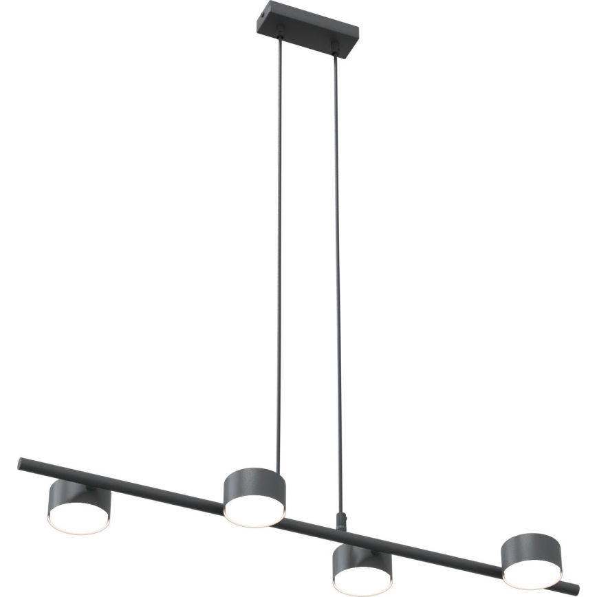 Candeeiro suspenso SORA 4xGX53/12W/230V preto