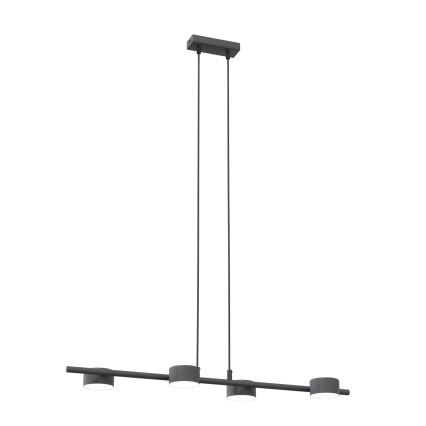 Candeeiro suspenso SORA 4xGX53/12W/230V preto