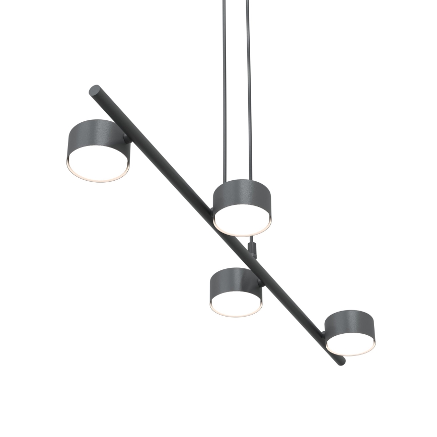 Candeeiro suspenso SORA 4xGX53/12W/230V preto