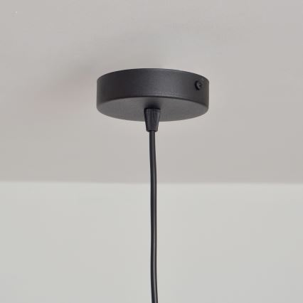 Candeeiro suspenso SORAPIS 1xE27/15W/230V preto