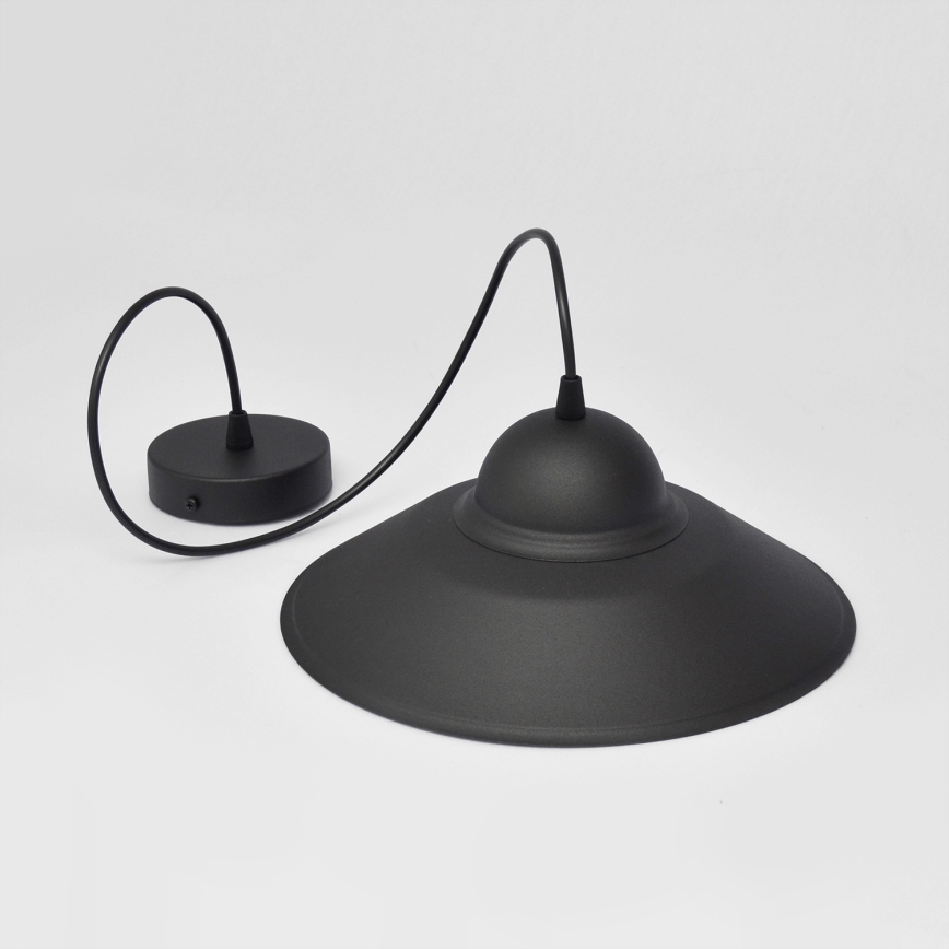 Candeeiro suspenso SORAPIS 1xE27/15W/230V preto