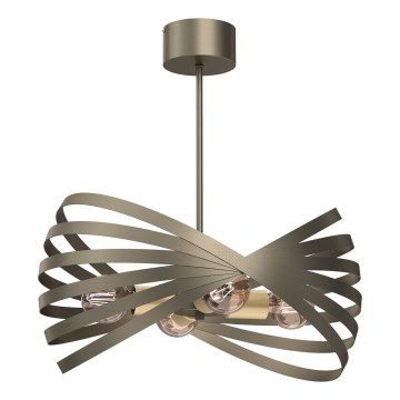 Candeeiro suspenso SPARKLE 4xE27/15W/230V latão