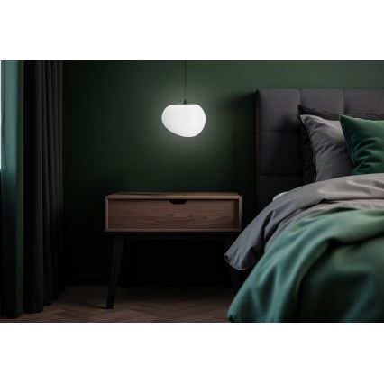 Candeeiro suspenso STONES 1xE27/40W/230V diâmetro 25 cm