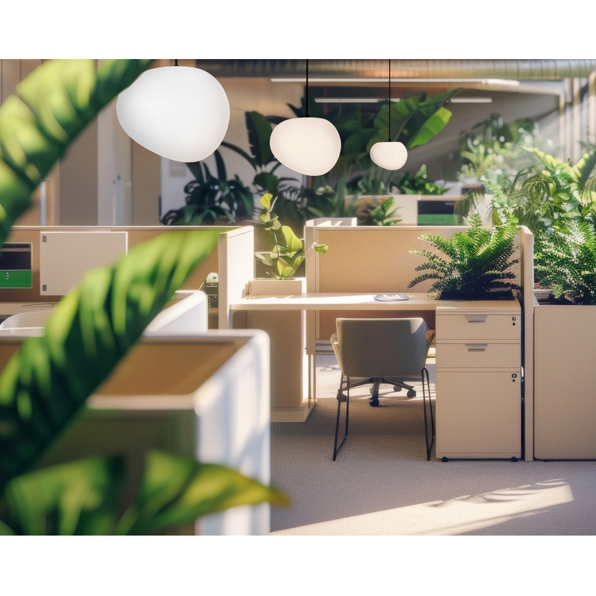 Candeeiro suspenso STONES 1xE27/40W/230V diâmetro 30 cm