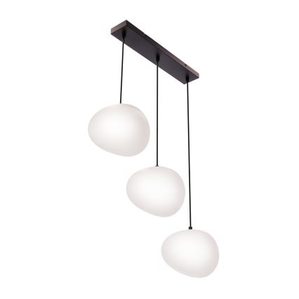 Candeeiro suspenso STONES 3xE27/40W/230V