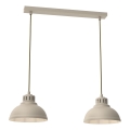 Candeeiro suspenso SVEN 2xE27/15W/230V bege