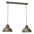Candeeiro suspenso SVEN 2xE27/15W/230V latão