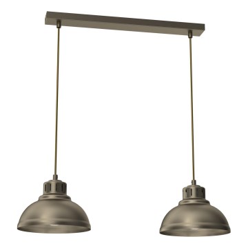 Candeeiro suspenso SVEN 2xE27/15W/230V latão