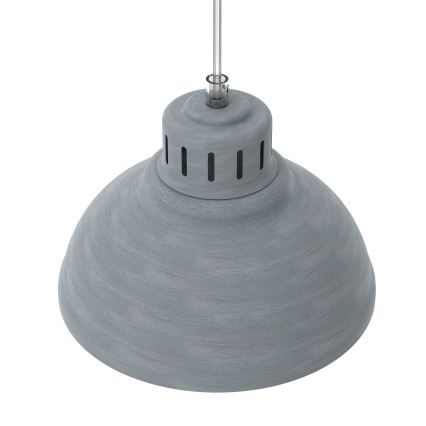 Candeeiro suspenso SVEN 3xE27/15W/230V cinzento