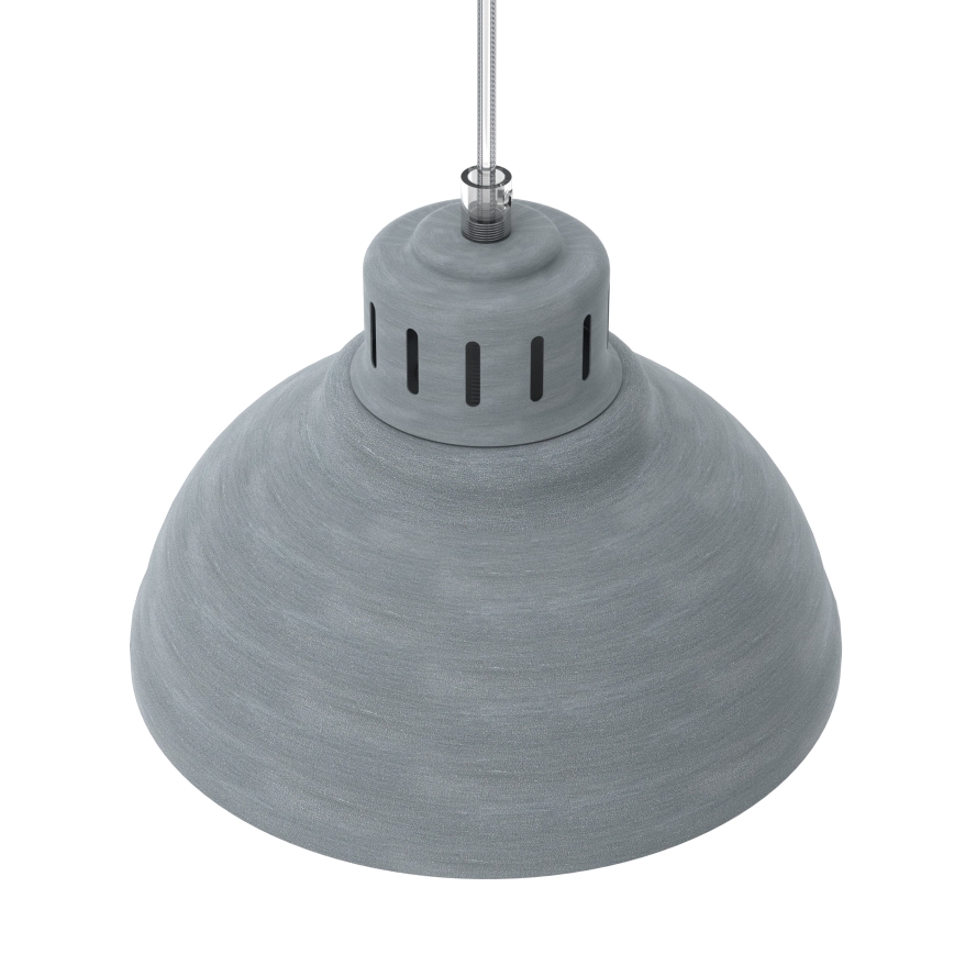 Candeeiro suspenso SVEN 3xE27/15W/230V cinzento