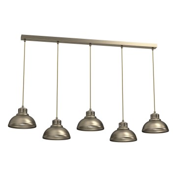 Candeeiro suspenso SVEN 5xE27/15W/230V latão