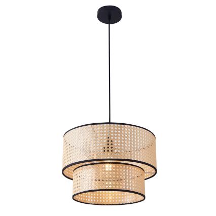 Candeeiro suspenso TAKARA 1xE27/20W/230V diâmetro 40 cm bege