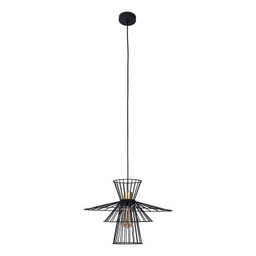 Candeeiro suspenso TAREK 1xE27/40W/230V preto