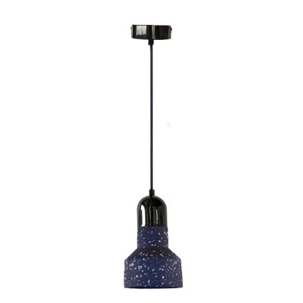 Candeeiro suspenso TERRAZZO 1xE27/60W/230V diâmetro 12 cm preto