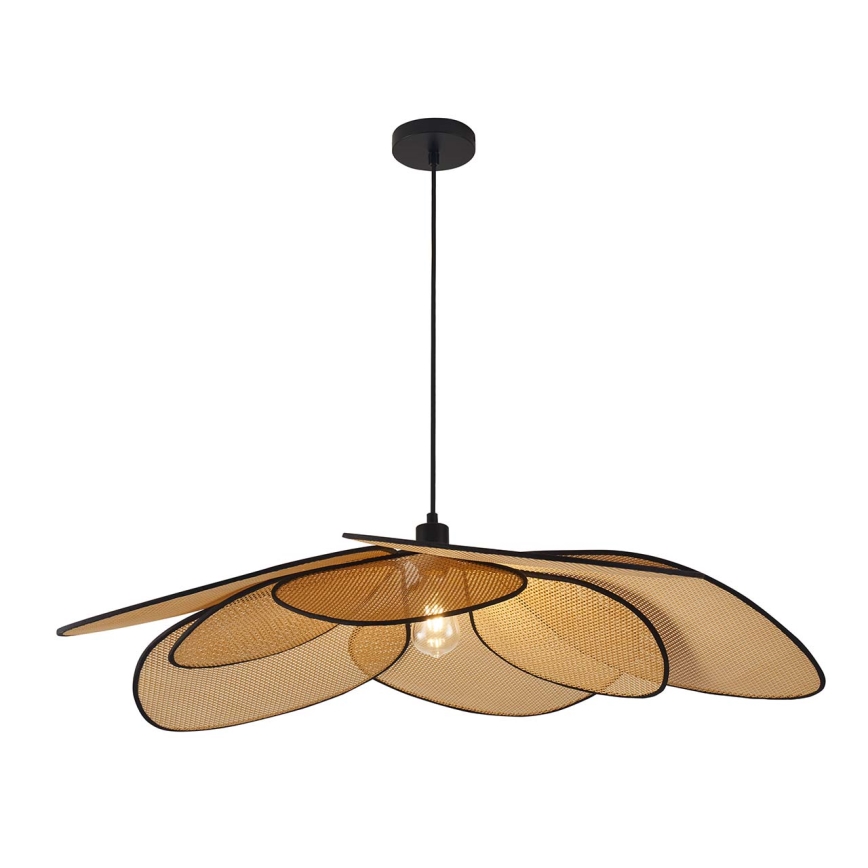 Candeeiro suspenso TOBAGO 1xE27/20W/230V diâmetro 100 cm bege