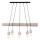 Candeeiro suspenso TRABO 5xE27/60W/230V pinho