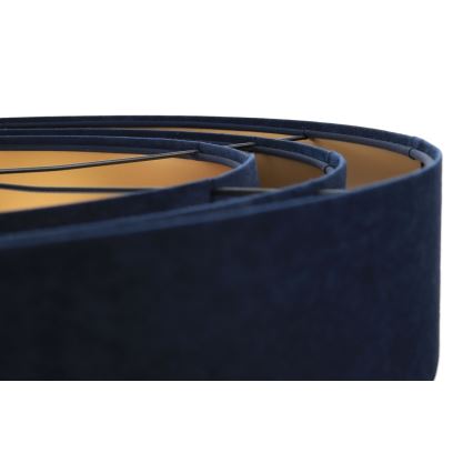 Candeeiro de teto suspenso TRINITI 1xE27/60W/230V azul/dourado