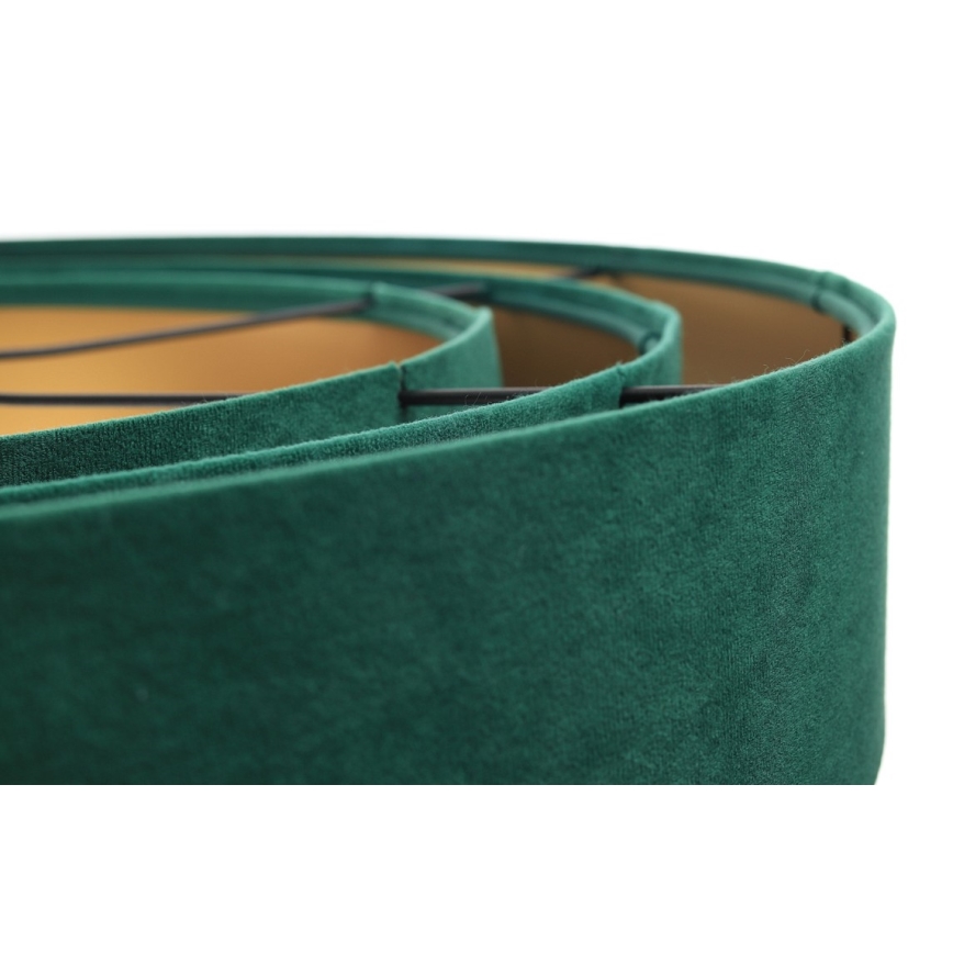 Candeeiro de teto suspenso TRINITI 1xE27/60W/230V verde/dourado