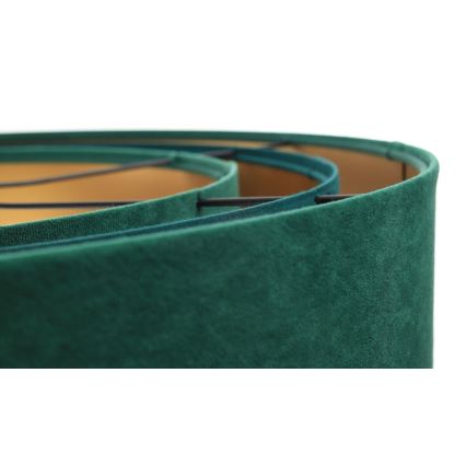 Candeeiro de teto suspenso TRINITI 1xE27/60W/230V verde/dourado